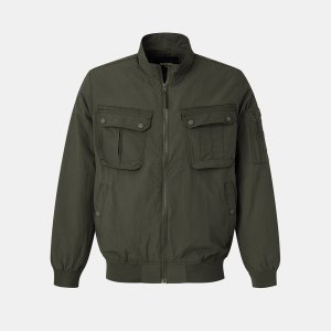 IKALOOK 봄가을 미들넥 빅포켓 블루종 점퍼 CJP118