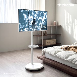 더함 삼탠바이미 스마트 QLED 81cm(32인치), 라이트, 이동식 스탠드