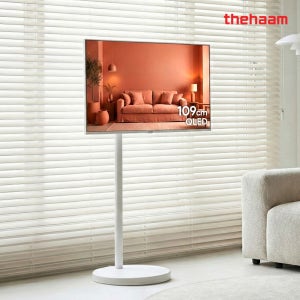 이동식TV 삼탠바이미 스마트티비 109cm(43인치TV), QLED 에센셜, 더함 CHiQ 자가설치