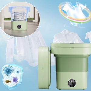 미니 전자동 세탁기 휴대용 여행용 접이식 세탁기 속옷 양말 전용 항균 세탁기