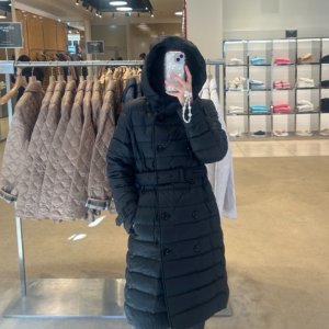 버버리 여성 WITLEY 벨트 후드 다운 롱 패딩 점퍼 80911081 80911091