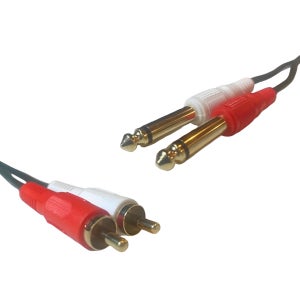 국내 제작 국산 2RCA - 55모노 5.5 2P 오디오 케이블 3m, 1개