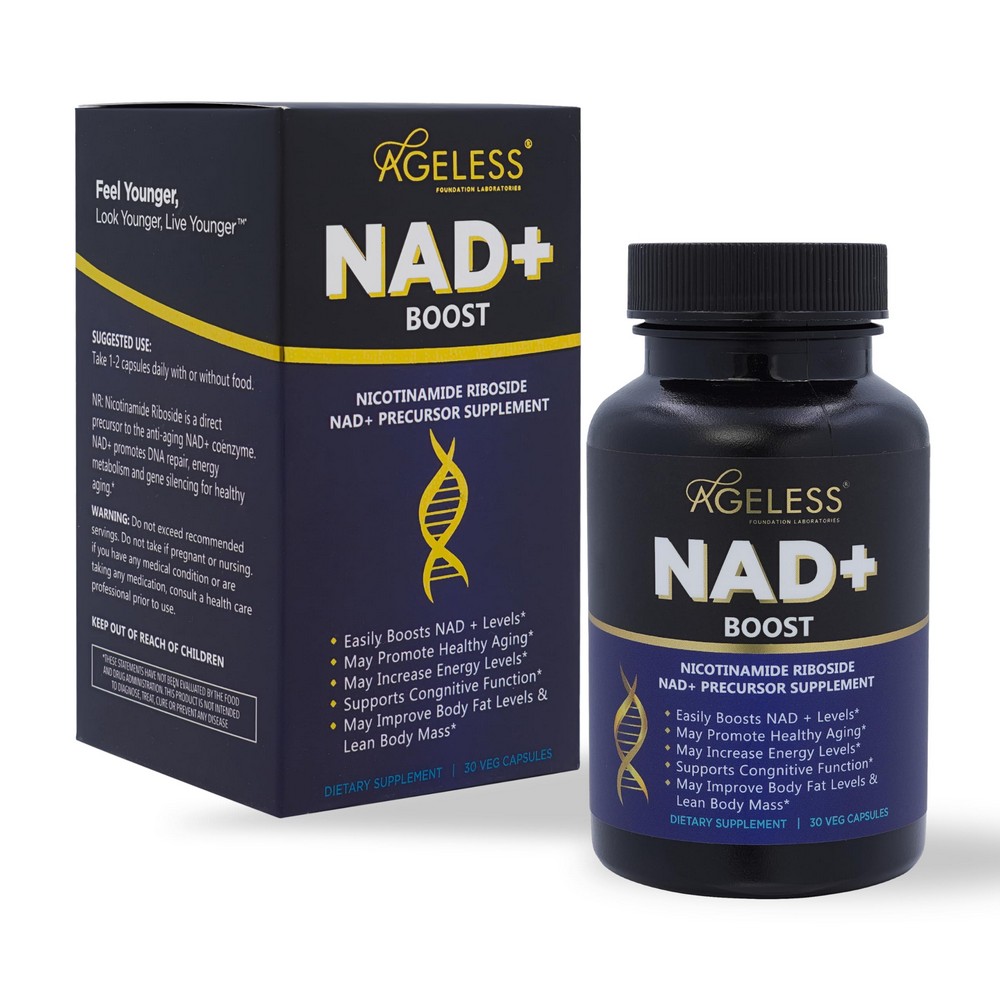 AGELESS <b>NR 니코틴아미드 리보사이드 NAD</b>+ 30캡슐
