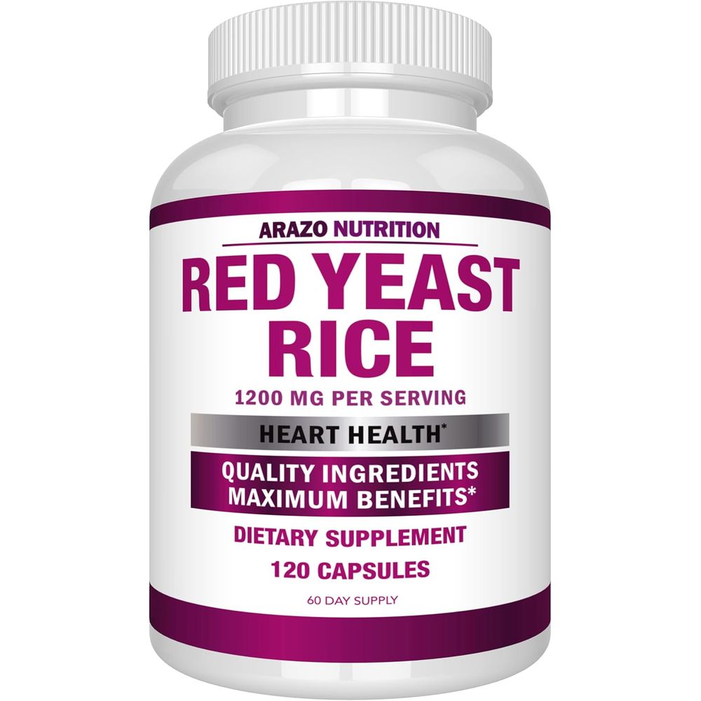 <b>아라조 뉴트리션</b> 레드 이스트 라이스 1200mg 캡슐 120정