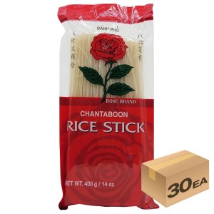1박스) 장미표 쌀국수스틱 1mm 400g x 30개입