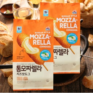 사조 대림선 통 모짜렐라 치즈 핫도그 400g 6봉 냉동 간식 간편 에어프라이 전자레인지