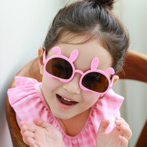 BAY-B 아기 유아 아동 자외선차단 키즈 선글라스 버니즈 4종 세트(케이스 포함)