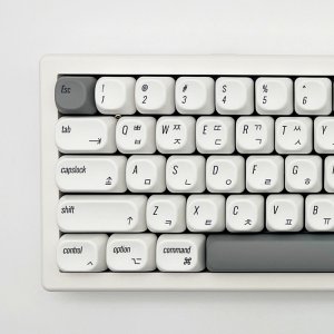 MOA 애플 그레이 버전 한글키캡 PBT MAC키 7U 한무무키캡 (138키)