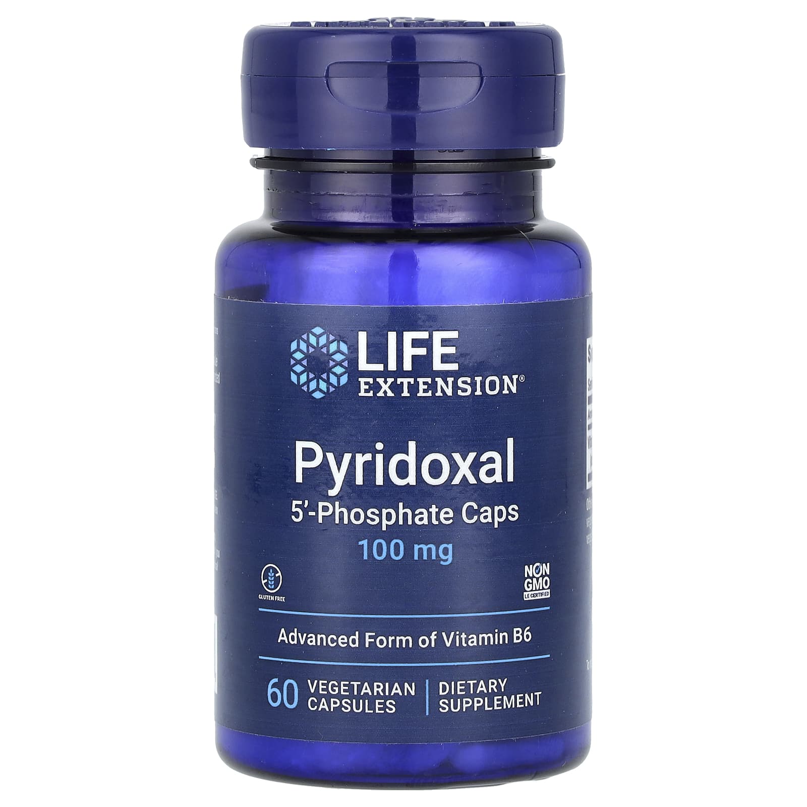 Life Extension <b>피리독살 5</b><b>포스테이트 캡슐 100mg</b> 베지 <b>캡슐</b> 60정