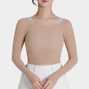 엔조이핏 여성 골프 이너웨어 크롭 자외선차단 볼레로 냉감 기능성 티셔츠