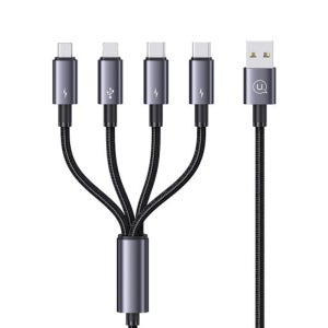 유삼스 4 in 1 15W 알루미늄 고속충전 데이터케이블 1.2m SJ739USB101