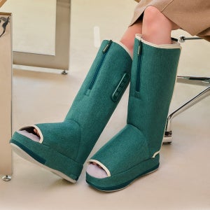 바디에이지 종아리 마사지기 다리 마사지 부츠 에어펌프 안마기 발바닥 아킬레스건 포레스트그린