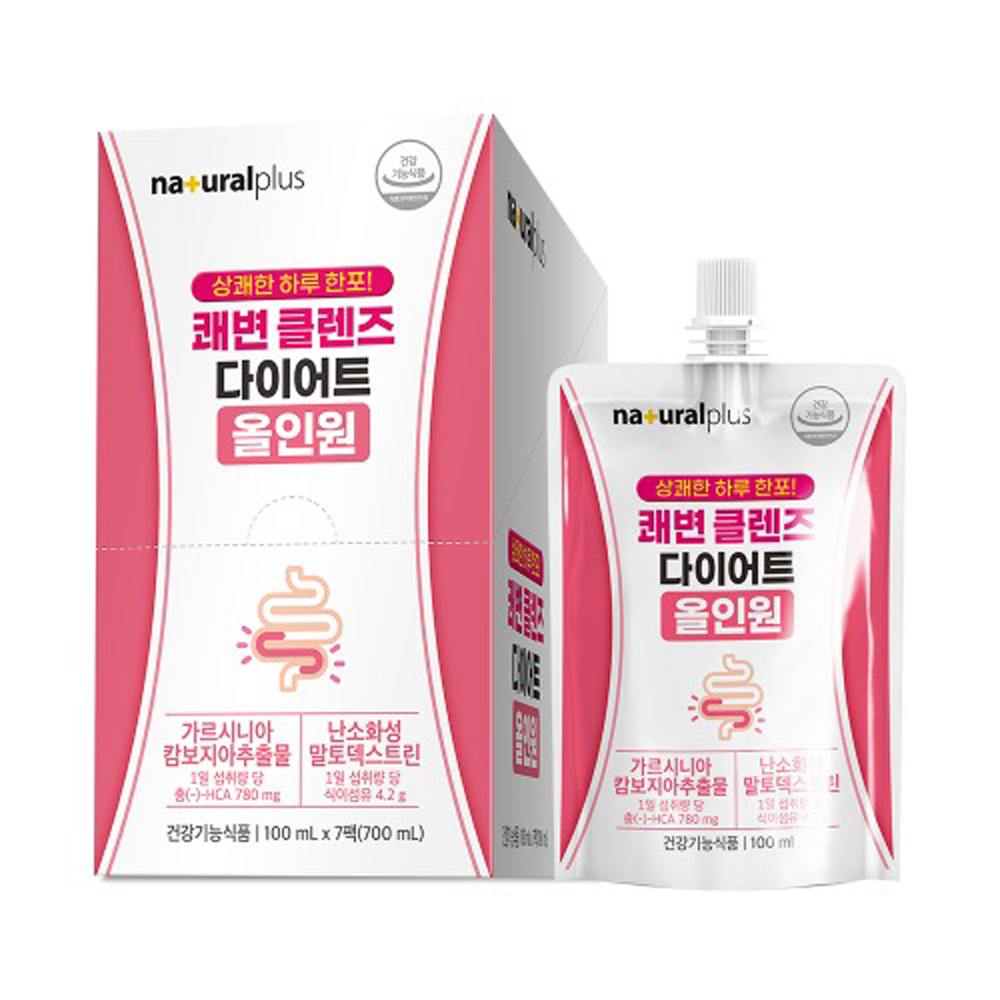 <b>내츄럴플러스 쾌변</b> 클렌즈 다이어트 올인원 100ml x 7포, 1개