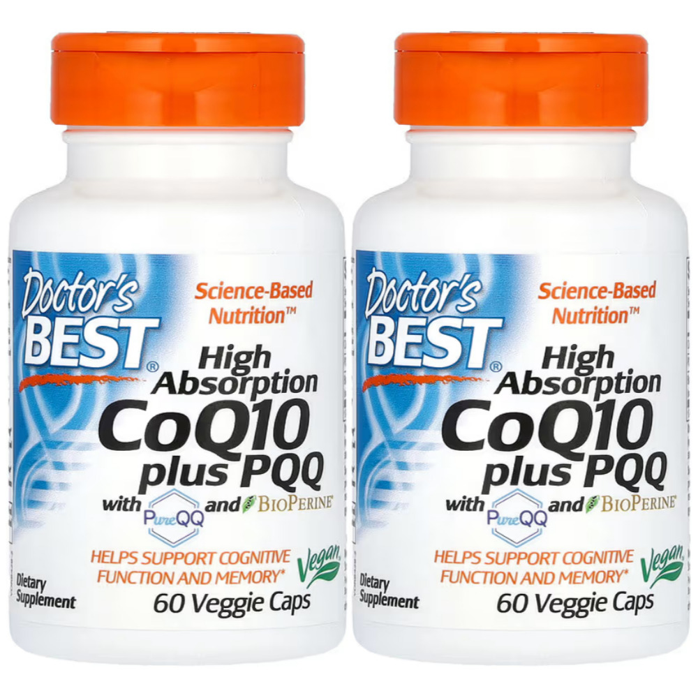 닥터스베스트 고흡수 코큐텐 <b>CoQ10 플러스 PQQ</b> 60정 2개