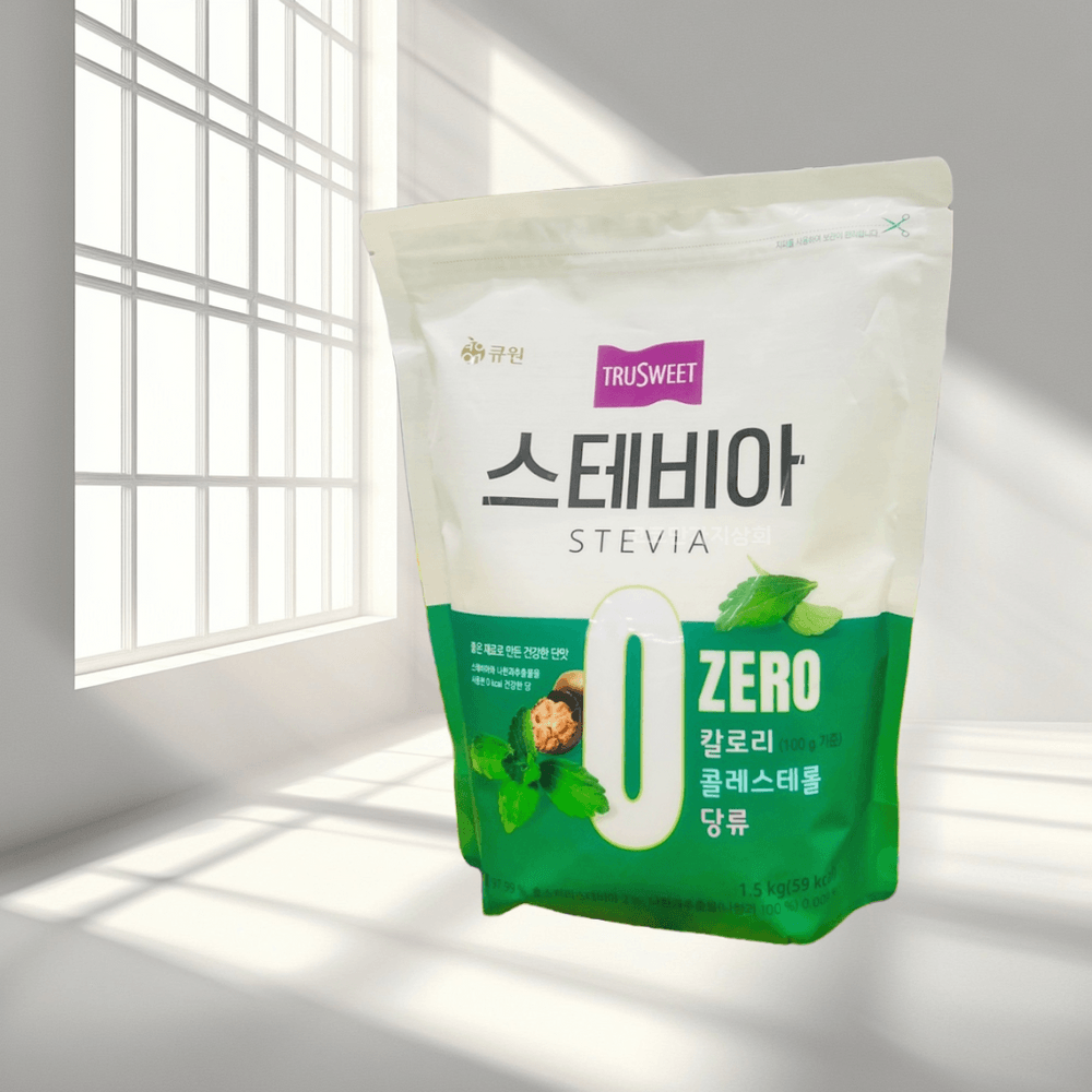 스테비아 큐원 <b>트루</b>스위트 제로 칼로리 설탕 대체 감미료 1.5kg 1개