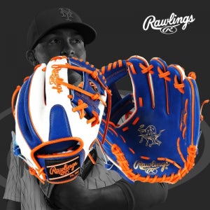 롤링스 MLB 어센틱 리미티드에디션 HOH 내야글러브 (프란시스코린도어 모델-화이트/블루/오렌지) GH2PROFL-WRO