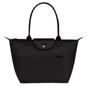 롱샴 르 플리아쥬 그린 M 미디움 숄더백 블랙 L2605919001 L2605 919 001