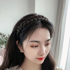 땋은머리 머리띠 꽈배기 벼머리 헤어띠