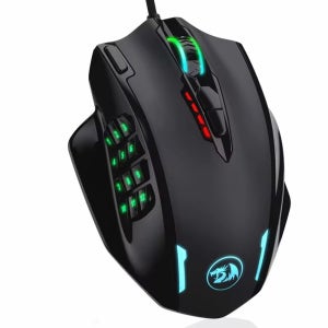 텐키 마우스 유선 12400 DPI 매크로 키보드 RGB LED Redragon M908