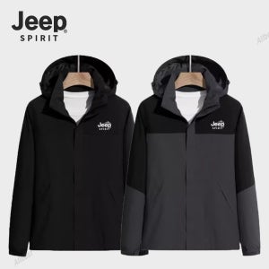JEEP SPIRIT 남자 여자 바람막이 모자 탈부착 자켓 경량