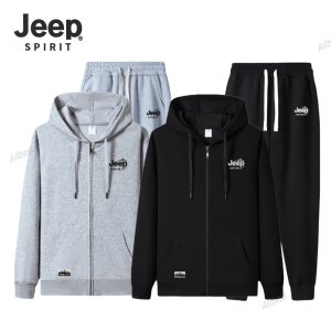 JEEP SPIRIT 남자 여자 트레이닝복 세트 후드집업 조거팬츠 츄리닝 2종 세트