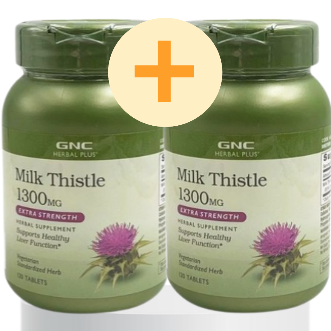 GNC 지엔씨 밀크시슬 <b>밀크씨슬 1300mg</b> 120타블렛 2통 milk thistle