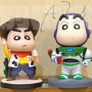 짱구 버즈 우디 미니피규어 토이스토리 짱구 toystory shin chan woody