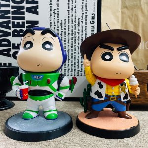 토이스토리 짱구피규어 17cm crayon shin chan woody buzz
