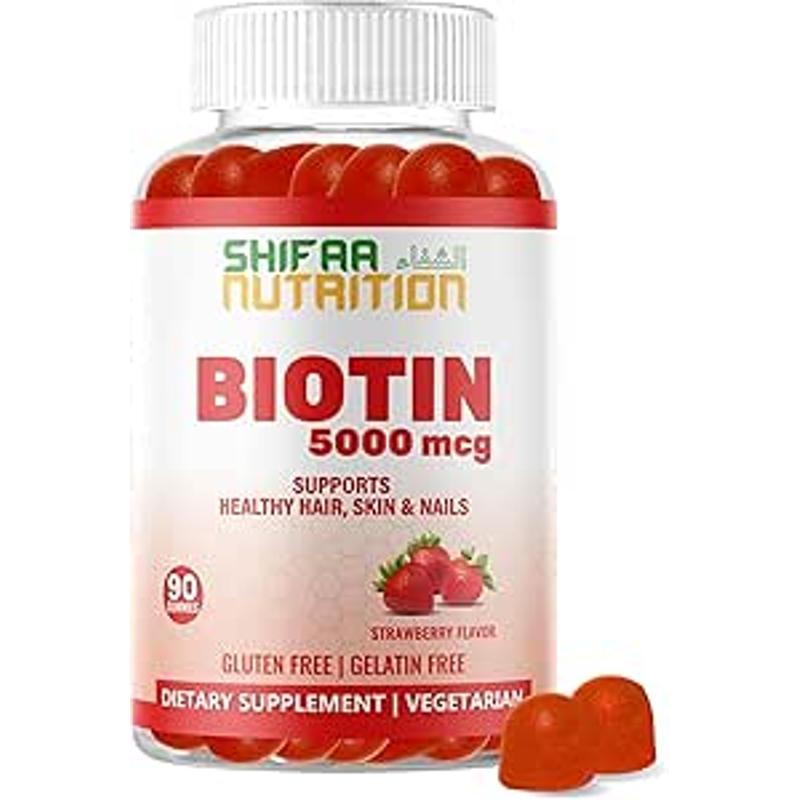 SHIFAA NUTRITION <b>비오틴</b> 구미 젤리 90정