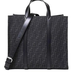 펜디 쇼퍼백 숄더백 가방 FF 자카드 남성 블랙 25SS 7VA390AG0MF0NPN