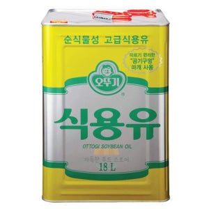 오뚜기 식용유 18L 콩기름 대두유 업소용 말통