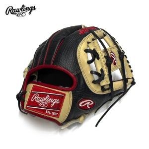 롤링스 프로프리퍼드 내야 글러브 FL12DM-2 (블랙/카멜/레드)