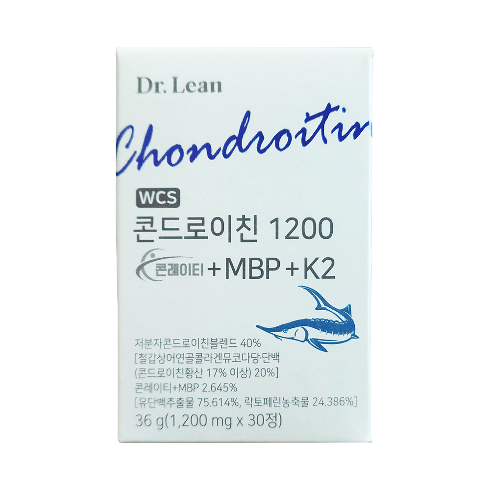 닥터린 콘드로이친 1200 콘레이티 + MBP + K2 철갑상어 연골 30정, 1개