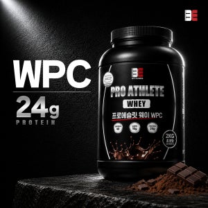 프로에슬릿 웨이 WPC 프로틴 운동 헬스 단백질 보충제 쉐이크 초코맛 2kg, 1개