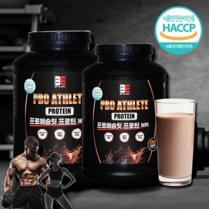 프로에슬릿 프로틴 WPI 저당 헬스 단백질보충제 파우더 근력단백질 초코맛 2kg, 2개