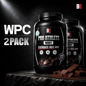 프로에슬릿 웨이 WPC 프로틴 운동 헬스 단백질 보충제 쉐이크 초코맛 2kg, 2개