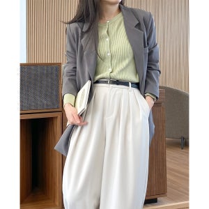 하객룩 자켓 루즈핏 테일러드 정장자켓 오피스룩 싱글 오버핏 봄 가을 여성 블레이저 출근룩