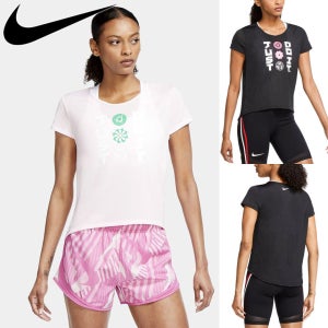 [창고정리] 나이키 드라이핏 아이콘 클래쉬 여자 반팔 런닝 티셔츠