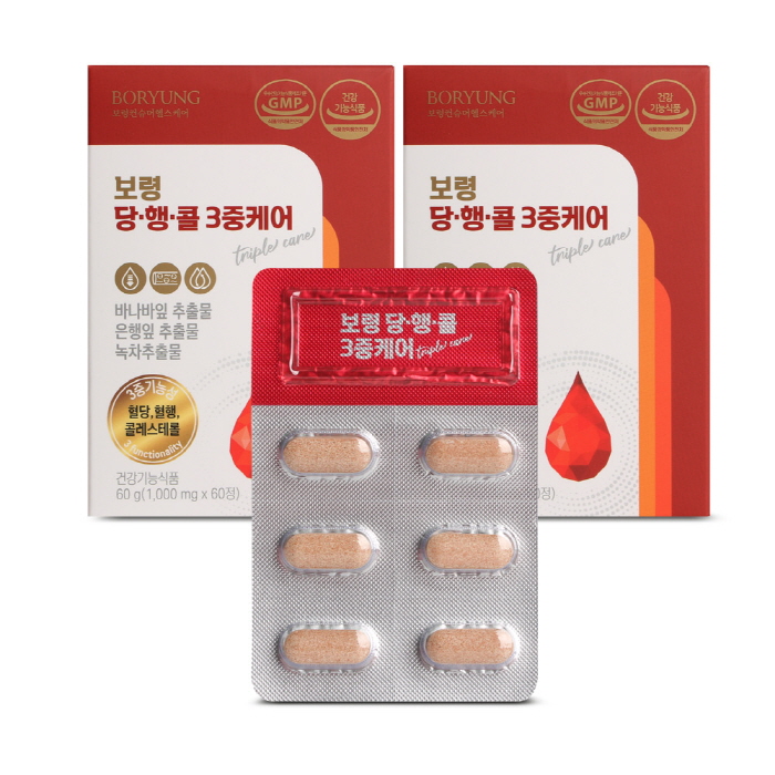 당행콜 3중케어 바나바 혈당혈행 체지방 기억력 120정