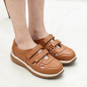 허시파피 여성 소가죽 메리제인 스니커즈 - 3FR4055/4056