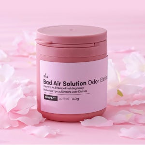 BAS 차량용 실내용 탈취제 담배 차안 음식냄새 제거 핑크 컴팩트/베이직 140g, 1개