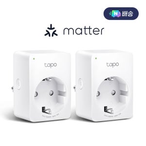 티피링크 Tapo P110M(2팩) 16A 에너지 모니터링 IoT 스마트 플러그 전기전력 제어 스마트싱스 구글홈 타이머 콘센트 절전 Wi-Fi 멀티탭