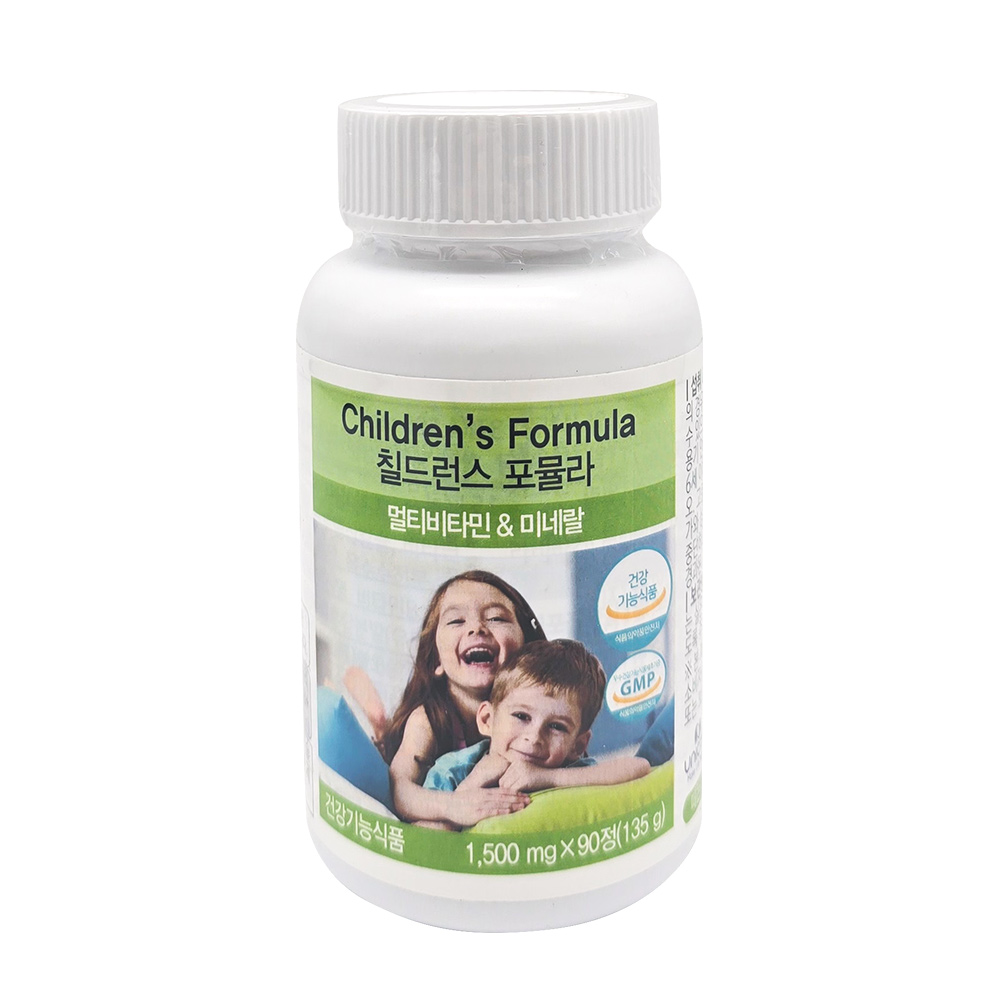 유니시티 <b>칠드런스</b> 포뮬라 <b>멀티비타민</b> 1500mg 90정, 1개