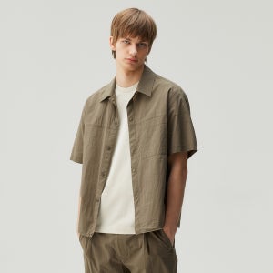 마인드브릿지 [올데이쿨]스트링오버핏반팔셔츠 MZWS3131