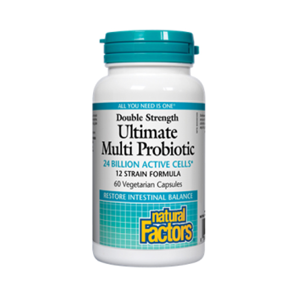 케나다 내추럴팩터스 소화건강 면역력 얼티밋 멀티 프로바이오틱 더블 240억 활성세포 60정