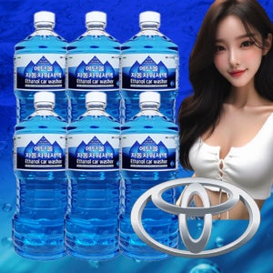 도요타 자동차 워셔액 에탄올 대용량 1.8L x 6개