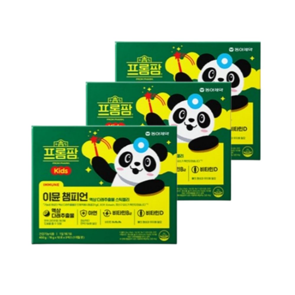 <b>프롬팜</b> 이뮨 챔피언 키즈 액상 30포 3박스 휴대용 케이스 포함