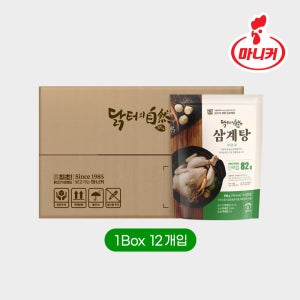 마니커 무항생제닭 닭터의자연 삼계탕 벌크 [상온 800gx12개] 실온 백숙 삼계탕 친환경