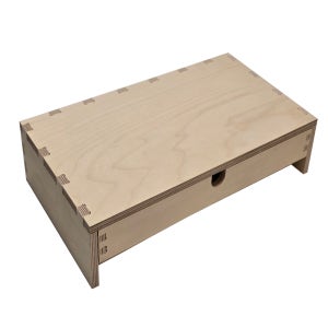 자작 원목 모니터 받침대 서랍 실용적인 책상 정리와 인테리어