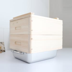 [덕하우스] 편백 나무 히노끼 찜기 떡찜기 솥 세이로무시 구이바다 인덕션 하이라이트 대형